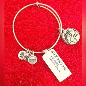 Alex and Ani Silver Caribbean Palm Bracelet